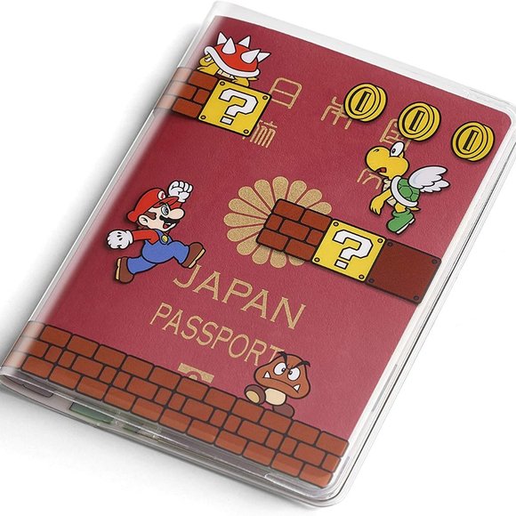 Super Mario Travel Passport Cover Stage Nintendo Holder Case - Picture 1 of 6